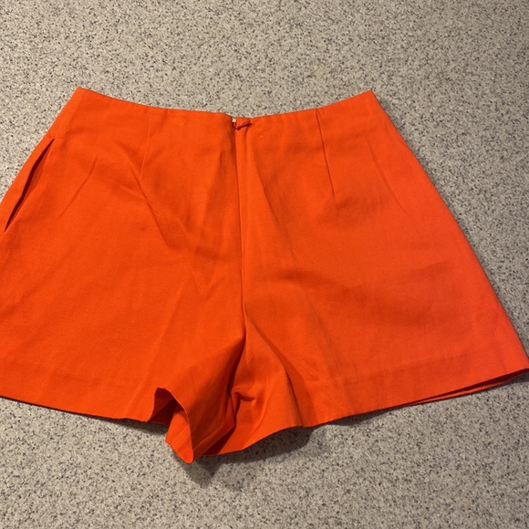 Kate Spade Saturday Cotton Polyester Orange Shorts Size 0 - Picture 3 of 7
